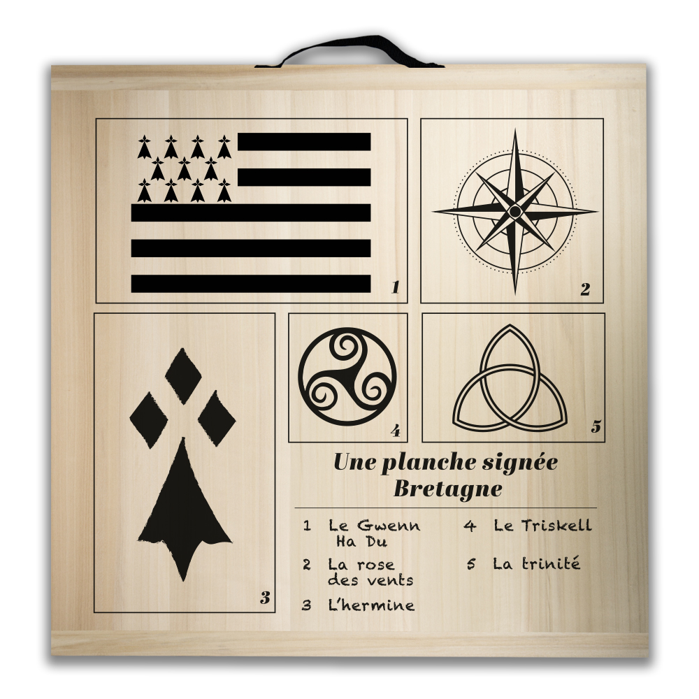 Kit de jeu de palets breton - Une planche signée Bretagne