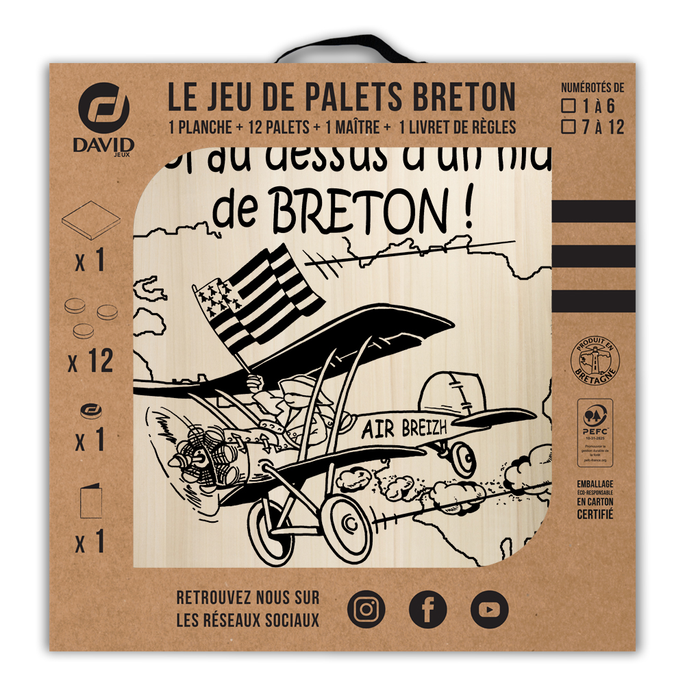 Kit de jeu de palets breton - Vol au dessus d'un nid de bretons – Image 3