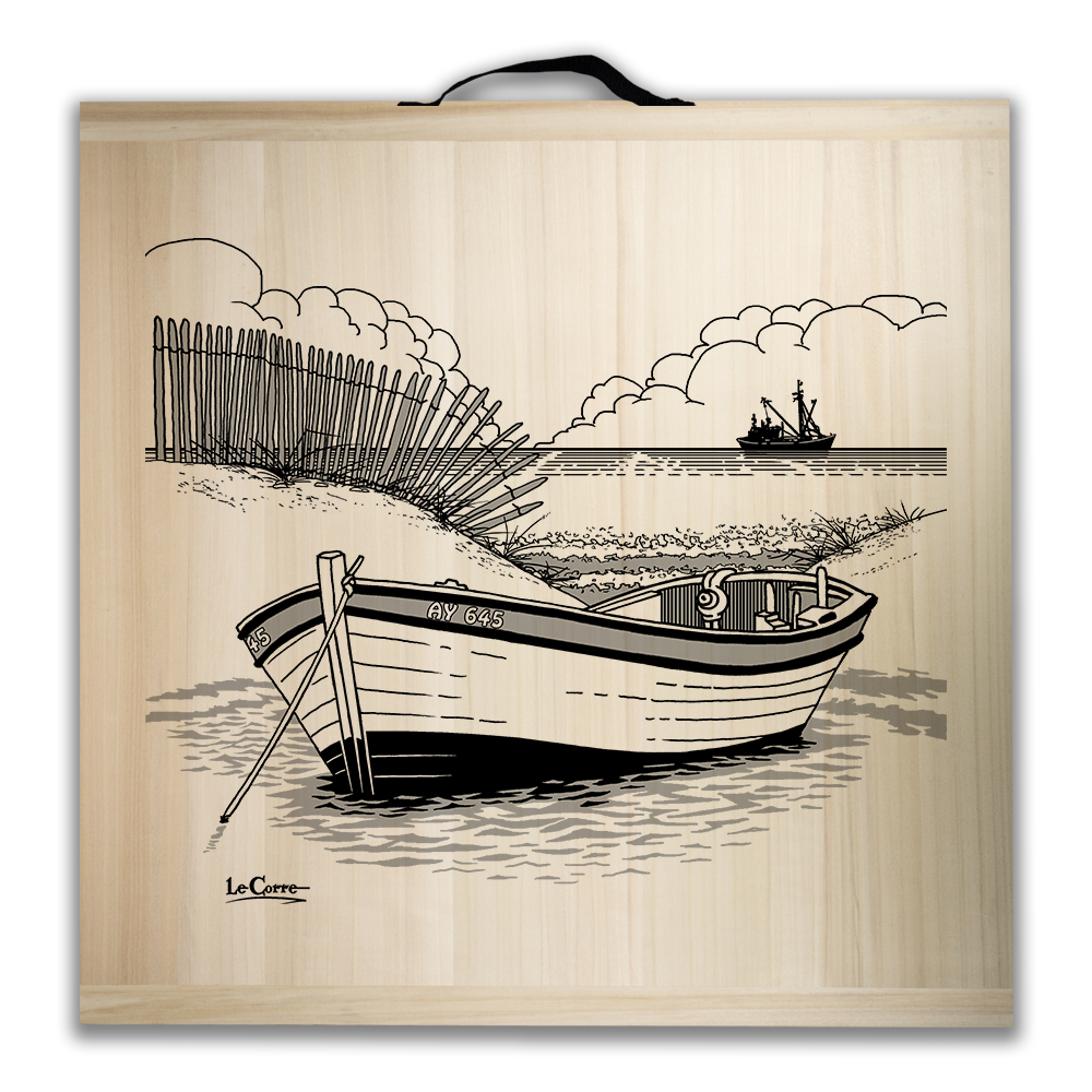 Kit de jeu de palets breton - Barque au mouillage