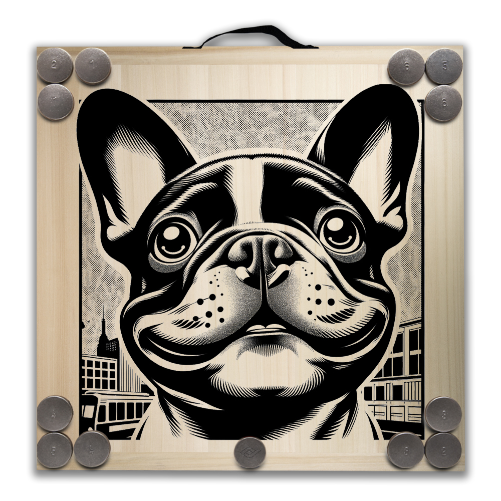 Kit de jeu de palets breton - Bouledogue français – Image 2