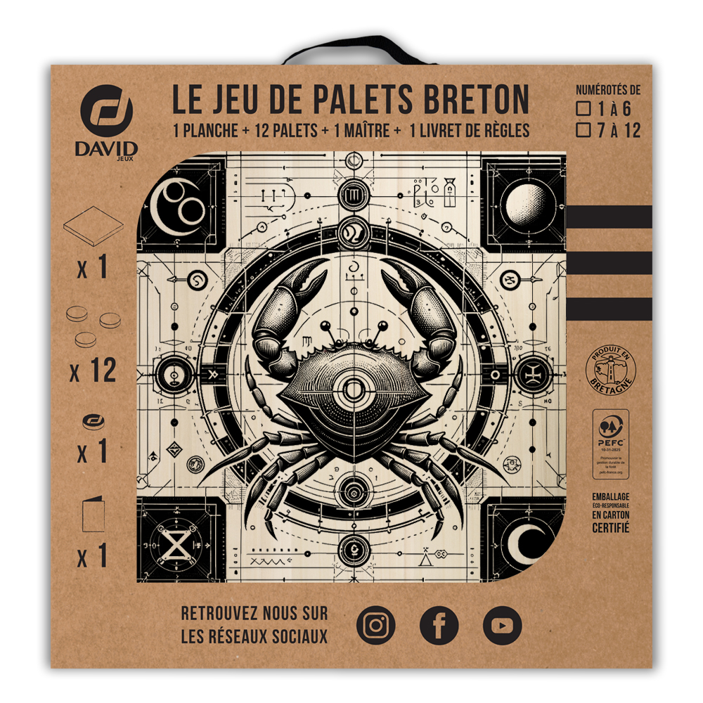 Kit de jeu de palets breton - Signe du Cancer – Image 3