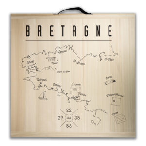 Kit de jeu de palets breton - Carte Bretagne