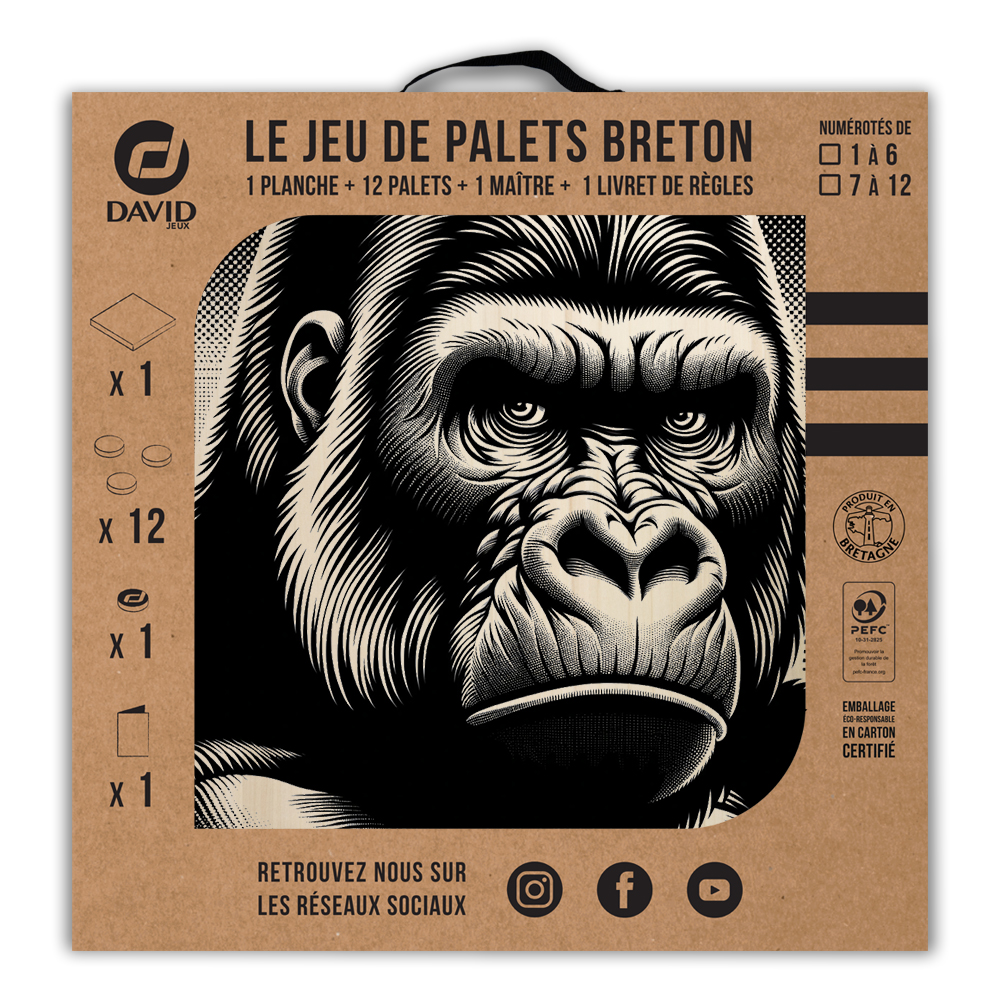Kit de jeu de palets breton - Gorille – Image 2