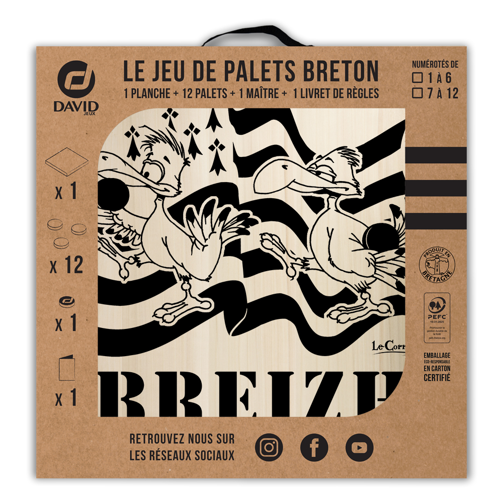 Kit de jeu de palets breton - Les mouettes bretonnes – Image 3
