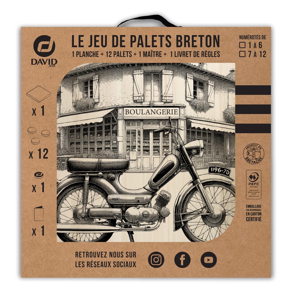 Kit de jeu de palets breton - Mobylette – Image 3
