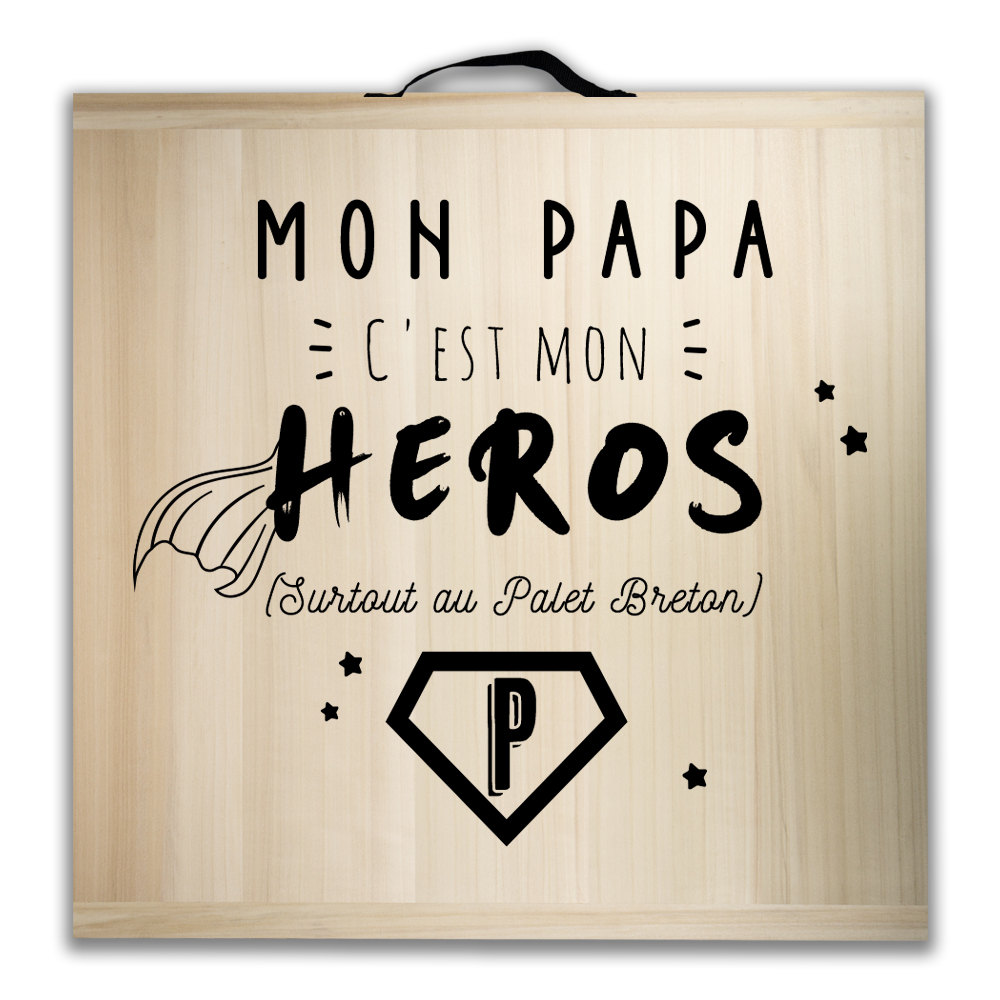 Kit de jeu de palets breton - Mon Papa, mon Héros