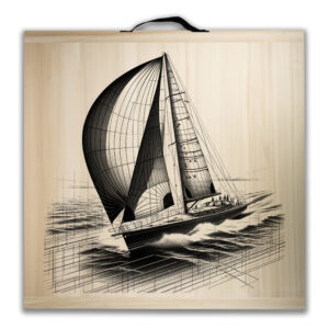 Kit de jeu de palets breton - Voilier sous SPI