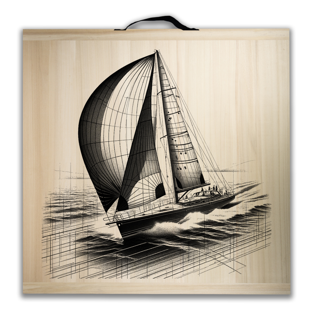 Kit de jeu de palets breton - Voilier sous SPI