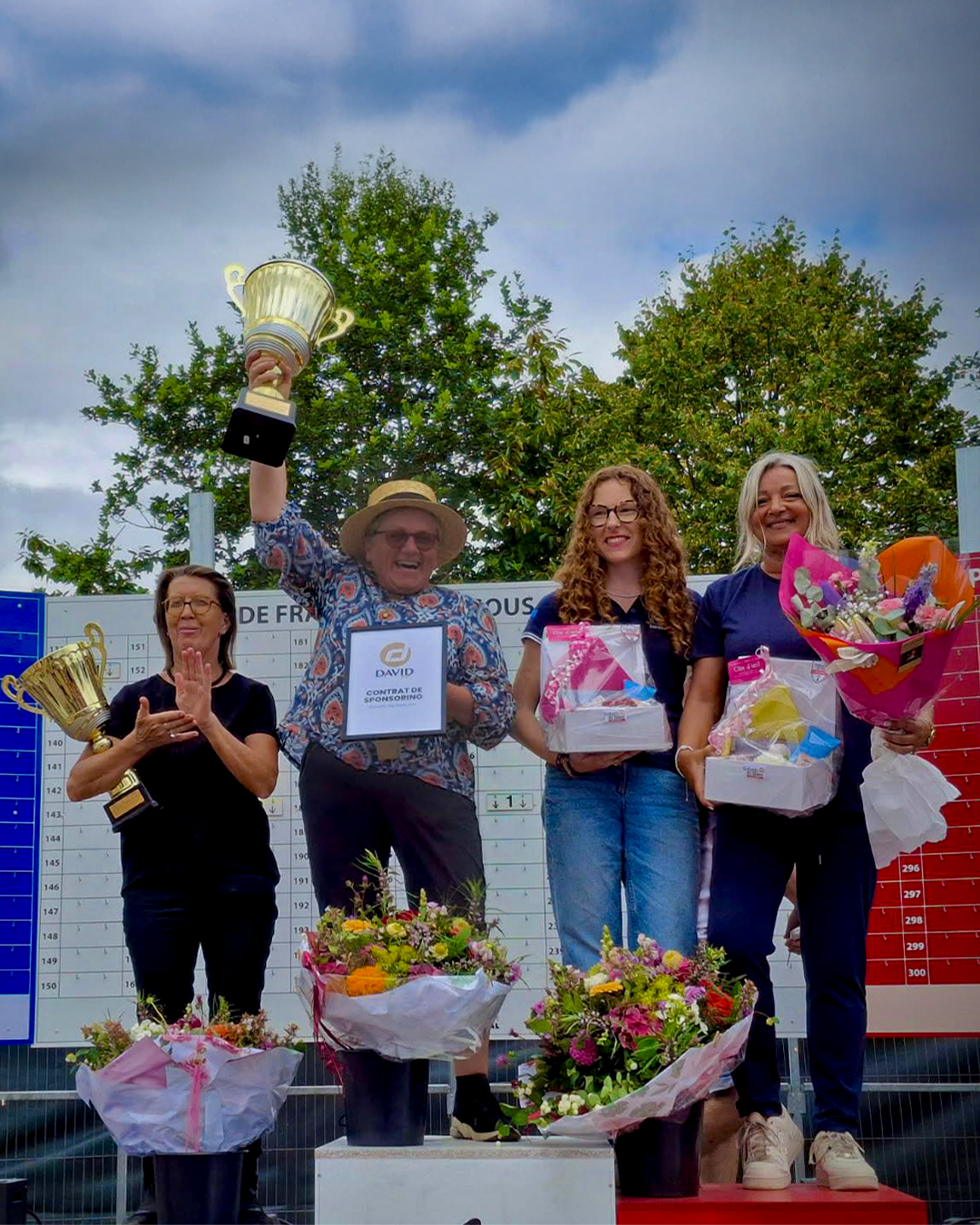 Le podium de la Coupe de France de Bréal
